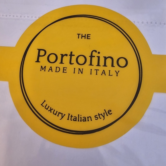 Portofino Luxury Italian King Sheet Set White Cotton - Picture 7 of 12